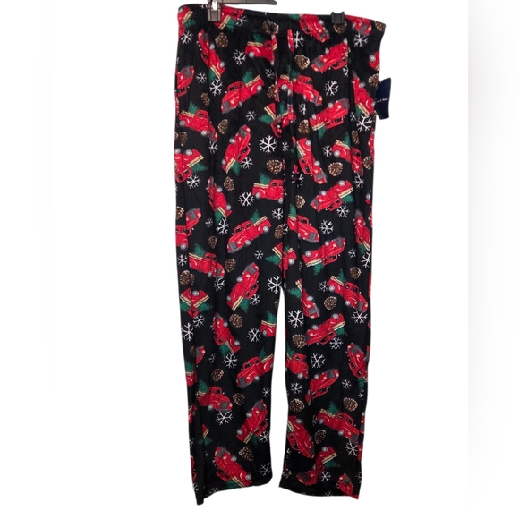 Preswick & Moore Other - Preswick & Moore Holidays Black Pants with Red and Green Christmas Pickup Sz XL